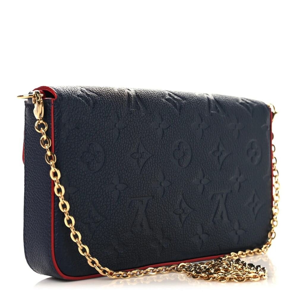 Louis Vuitton Empreinte Pochette Felicie M64099 MarineRouge 3 pieces - dc NZ2189 - Picture 3 of 10